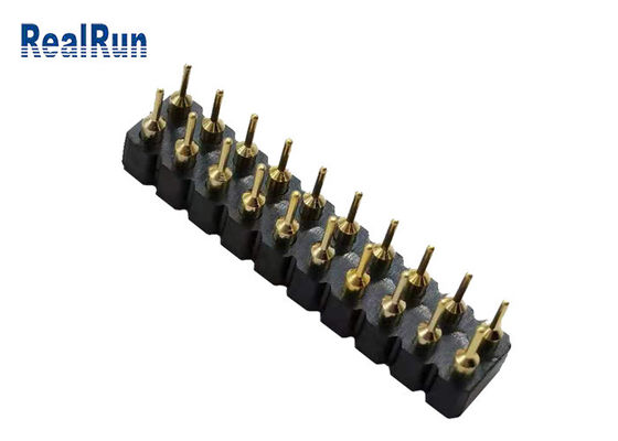 INMERSIÓN Pin Female Header 20 Pin Dual Row Socket Connector de PBT 2.54m m