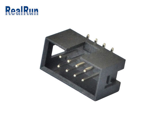 Jefe vertical 2*4 8 Pin Machined Solder PA6T de la caja del PWB 2.54m m SMT