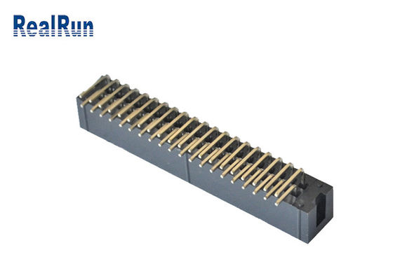 Jefe vertical 2*4 8 Pin Machined Solder PA6T de la caja del PWB 2.54m m SMT