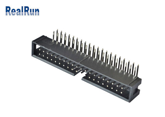 Jefe vertical 2*4 8 Pin Machined Solder PA6T de la caja del PWB 2.54m m SMT