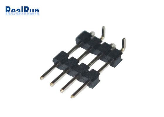 UL94V-0 conector masculino del jefe del PWB del latón PA6T 2.0m m SMT Pin Header 2amp