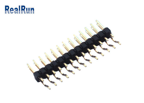 Pin horizontal PA6T de SMD 1000VAC PA6T Pin Header Gold Flash 36