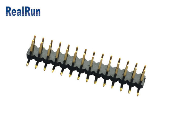 Conector de cobre amarillo del jefe de la fila del doble de ISO9001 3.0A Pin Header Connector PA6T