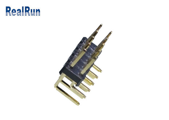 fila doble PA6T de 3Amp LCP PBT 1000VAC Pin Header Connector 2.54m m