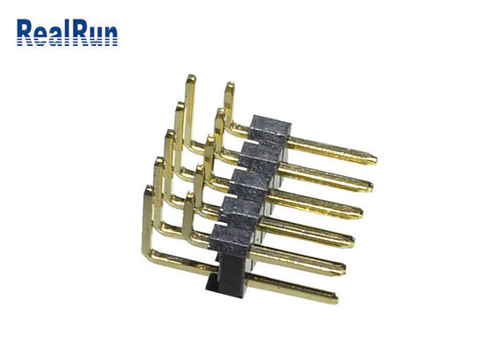 fila doble PA6T de 3Amp LCP PBT 1000VAC Pin Header Connector 2.54m m