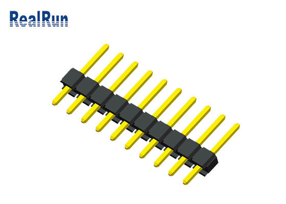 solo conector del tablero del PWB de Pin Header PA6T PBT de la fila de 1x10P UL94V-0