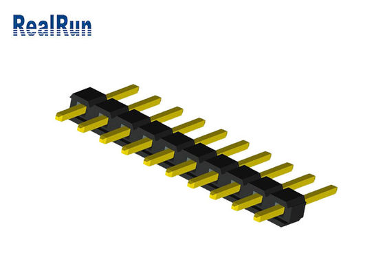 solo conector del tablero del PWB de Pin Header PA6T PBT de la fila de 1x10P UL94V-0