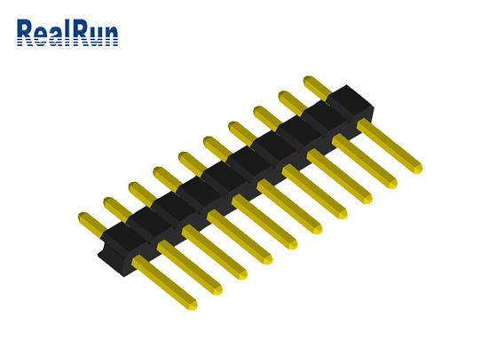 solo conector del tablero del PWB de Pin Header PA6T PBT de la fila de 1x10P UL94V-0