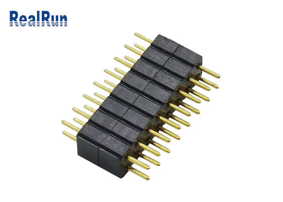 fila PPS del doble de Pin Header Dip Connector 16P de la ronda de 2.0m m LCP PBT PA6T