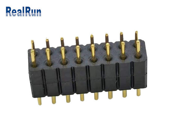 fila PPS del doble de Pin Header Dip Connector 16P de la ronda de 2.0m m LCP PBT PA6T