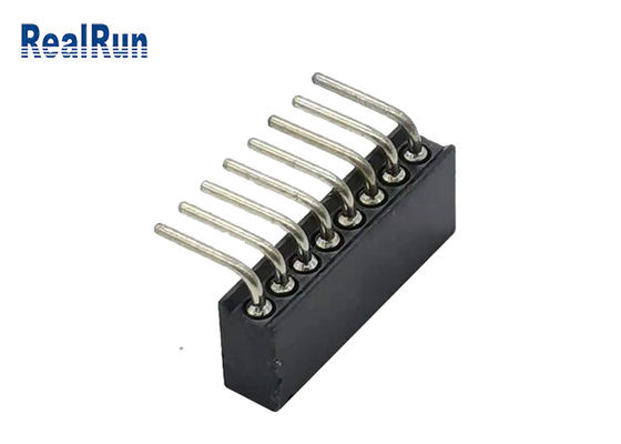 Altura 4.1m m Pin Header redondo L8.6mm de PA6T PPS de ángulo recto