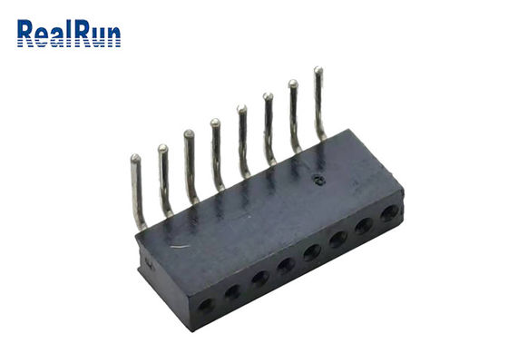 Altura 4.1m m Pin Header redondo L8.6mm de PA6T PPS de ángulo recto