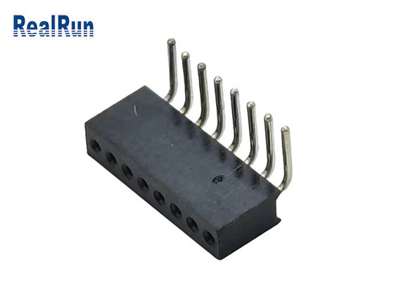 Altura 4.1m m Pin Header redondo L8.6mm de PA6T PPS de ángulo recto