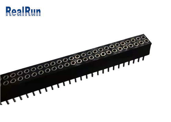 PPS LCP alrededor del latón femenino H59-3 PA6T del poliéster de Pin Header UL94V-0
