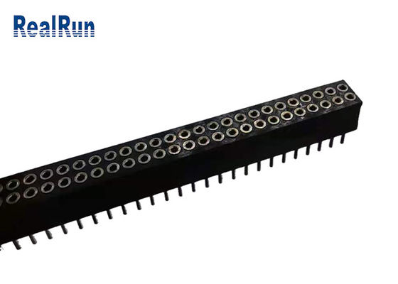 PPS LCP alrededor del latón femenino H59-3 PA6T del poliéster de Pin Header UL94V-0