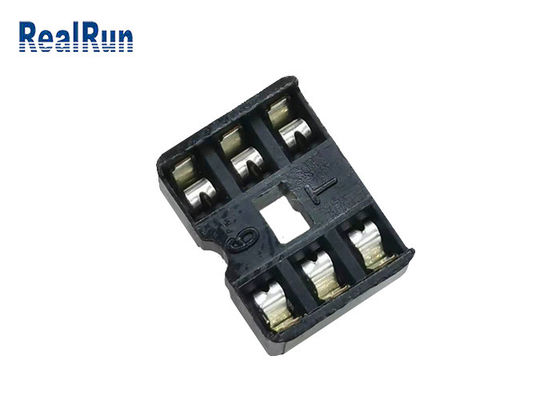 Cuadrado Pin Female Header 2*3P 180° derecho 2.54m m RoHS de UL94V-0 PA6T
