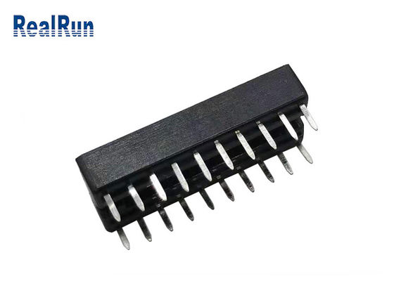 fila de 7.62m m que espacia el conector de tarjeta 1000VAC 14 Pin Header Connector 2.54m m IC