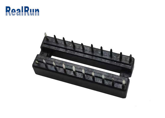 fila de 7.62m m que espacia el conector de tarjeta 1000VAC 14 Pin Header Connector 2.54m m IC