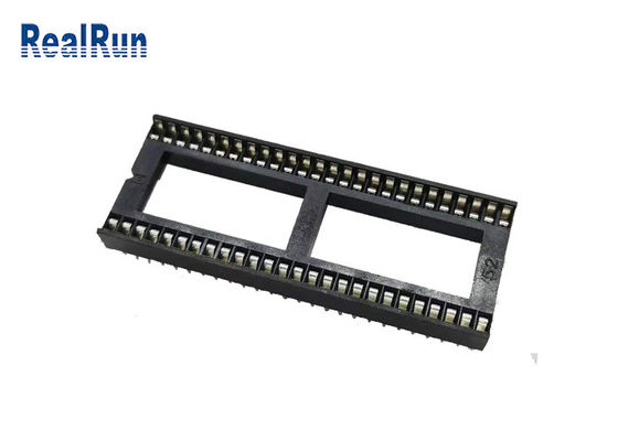 15,24 conector femenino del jefe del zócalo UL94V-0 de la fila PBT 52P Ic