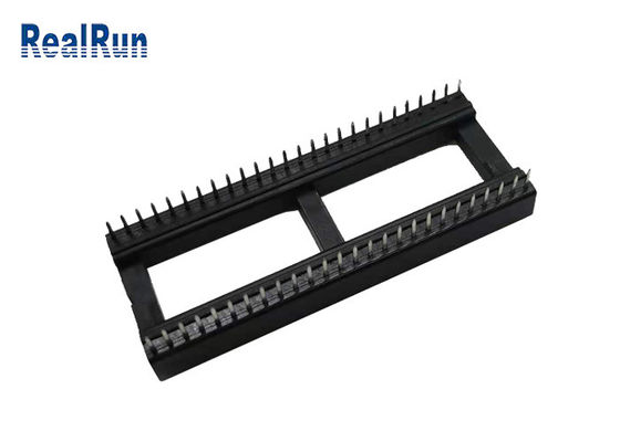 15,24 conector femenino del jefe del zócalo UL94V-0 de la fila PBT 52P Ic