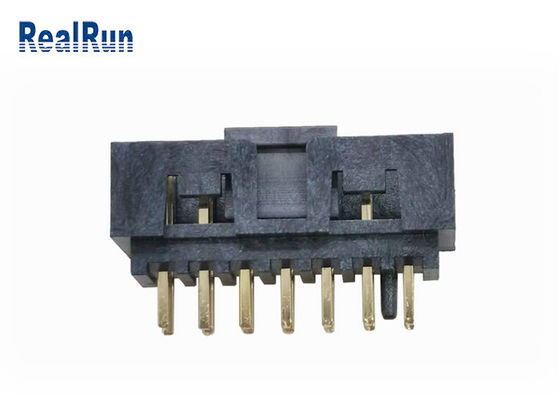 Latón del zócalo del jefe UL94V-0 14P IDC de la caja de la fila del doble de PBT H6.4 el 30% GF