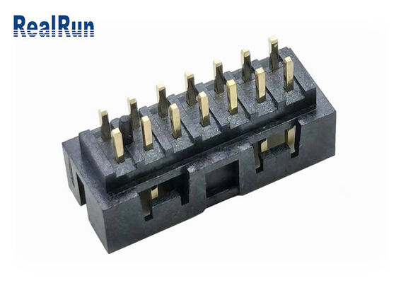 Latón del zócalo del jefe UL94V-0 14P IDC de la caja de la fila del doble de PBT H6.4 el 30% GF