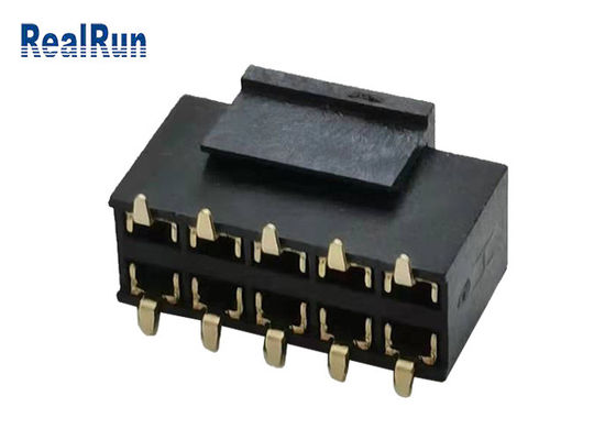 Pin femenino ISO9001 del conector H7.1 SMD 2×5 del jefe del ohmio de LCP PA6T los 30m
