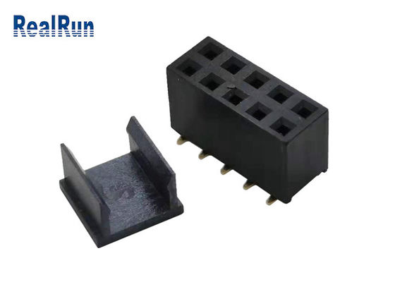 Pin femenino ISO9001 del conector H7.1 SMD 2×5 del jefe del ohmio de LCP PA6T los 30m