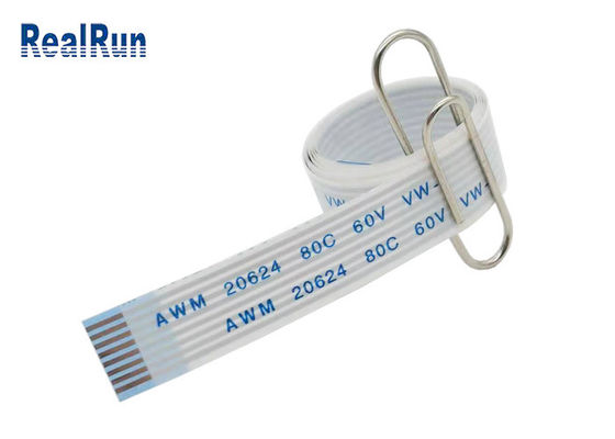cable flexible Tin Plated AWM 20624 80C 60V VW-1 1.0m m del ANIMAL DOMÉSTICO FFC de 8P 500AC