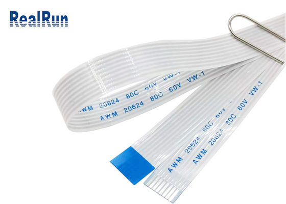 cable de cinta plano flexible de la longitud 43um del cable de cinta del 1000M Ohm 500AC FPC 1670m m