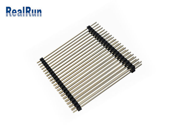 Conector de cobre amarillo del PWB de PA6T LCP 0.75A Pin Header Connector Gold Flash