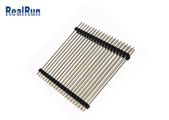Conector de cobre amarillo del PWB de PA6T LCP 0.75A Pin Header Connector Gold Flash