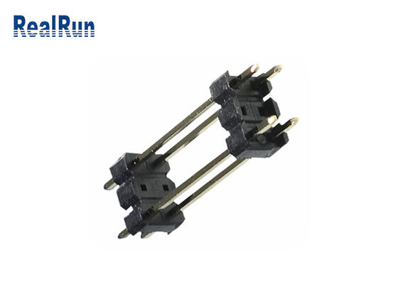 Inmersión de Pin Header Connector 2.54m m de la fibra de PA6T PBT LCP a través del agujero 0.75A