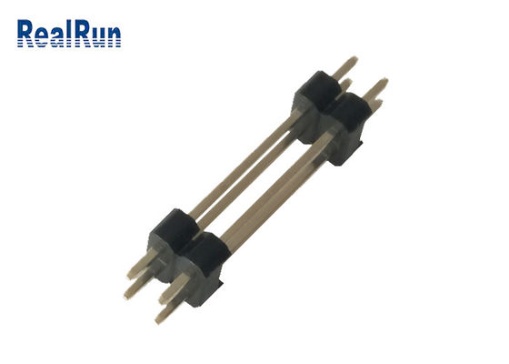 Suelde PA6T DC 0,75 varones DC 0.75A del PWB de Pin Header Connector H2.5 4P