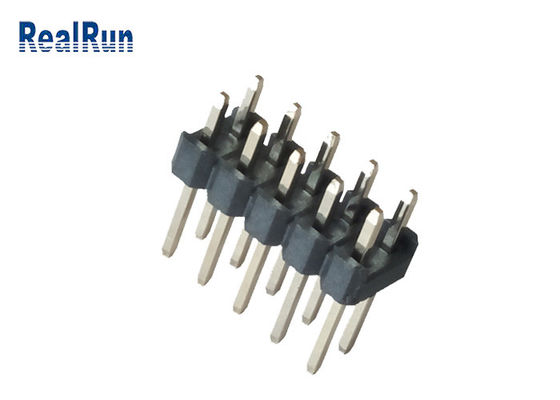 Conector dual PA6T 2*5P Pin Header PBT LCP del jefe de la fila del 30% GF PH2.54