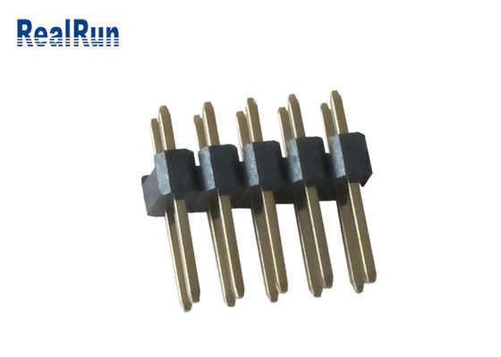 Conector dual PA6T 2*5P Pin Header PBT LCP del jefe de la fila del 30% GF PH2.54