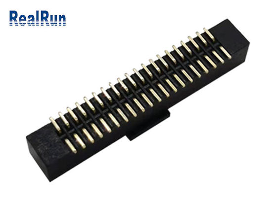 Pin de cobre amarillo SMD Pin Box DC2A del varón 40 del conector de Idc del jefe de LCP PA6T con el casquillo