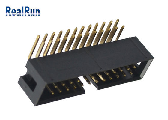 Pin YA MONTADO de cobre amarillo DC3A LCP del conector UL94V-0 PBT del jefe de la caja de PA6T 24