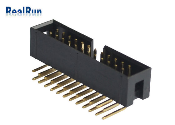 Pin YA MONTADO de cobre amarillo DC3A LCP del conector UL94V-0 PBT del jefe de la caja de PA6T 24