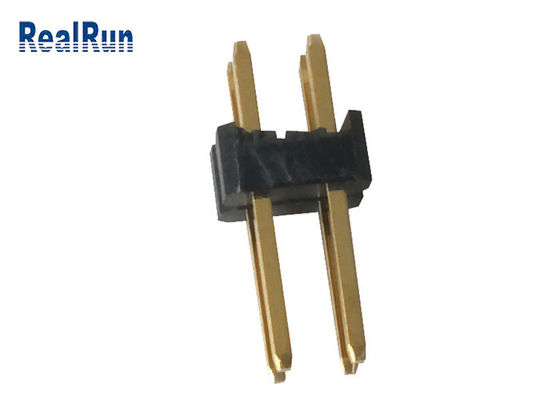 Flash dual del oro de la fila UL94V-0 PBT LCP del conector masculino de cobre amarillo del jefe de LCM