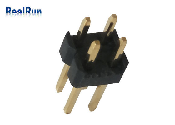Flash dual del oro de la fila UL94V-0 PBT LCP del conector masculino de cobre amarillo del jefe de LCM