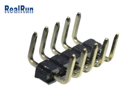 Tipo soldadura de Pin Header Connector 2.54m m U del latón de PBT del SGS del terminal LCP
