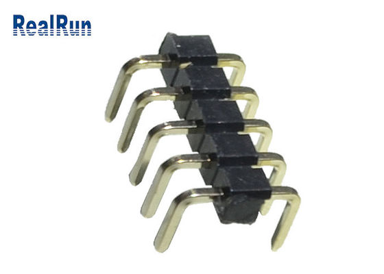 Tipo soldadura de Pin Header Connector 2.54m m U del latón de PBT del SGS del terminal LCP