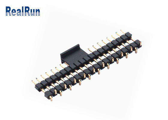 Conector plástico dual del jefe del PWB de la fibra del conector macho LCP de la sola fila SMD
