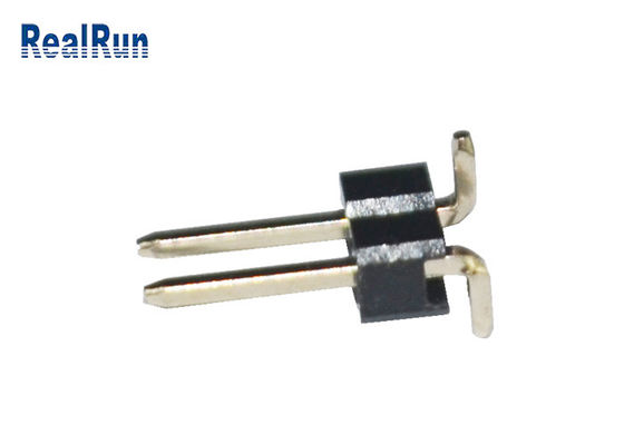 Au sobre Ni SMT Pin Header Oxidation Resistance 2 Pin Single Row PA6T