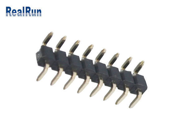 Resistencia de oxidación de ángulo recto del conector UL94V-0 2.54m m del jefe de LCP PBT