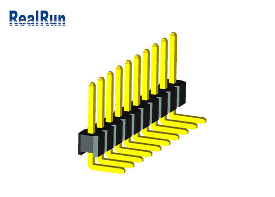 conector del PWB de la fila de Pin Header Connector PA6T uno del varón de 10P LCP PBT