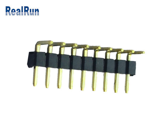 plástico 9P 90 Au de cobre amarillo del conector PBT del jefe del PWB del grado sobre el Ni