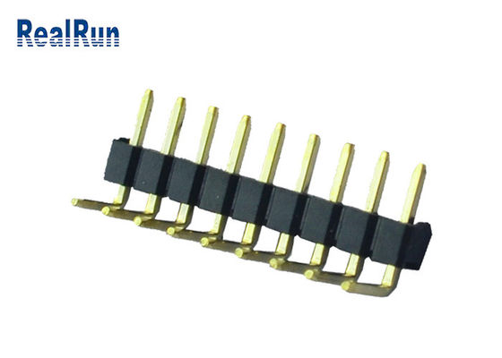 plástico 9P 90 Au de cobre amarillo del conector PBT del jefe del PWB del grado sobre el Ni