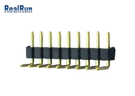 plástico 9P 90 Au de cobre amarillo del conector PBT del jefe del PWB del grado sobre el Ni